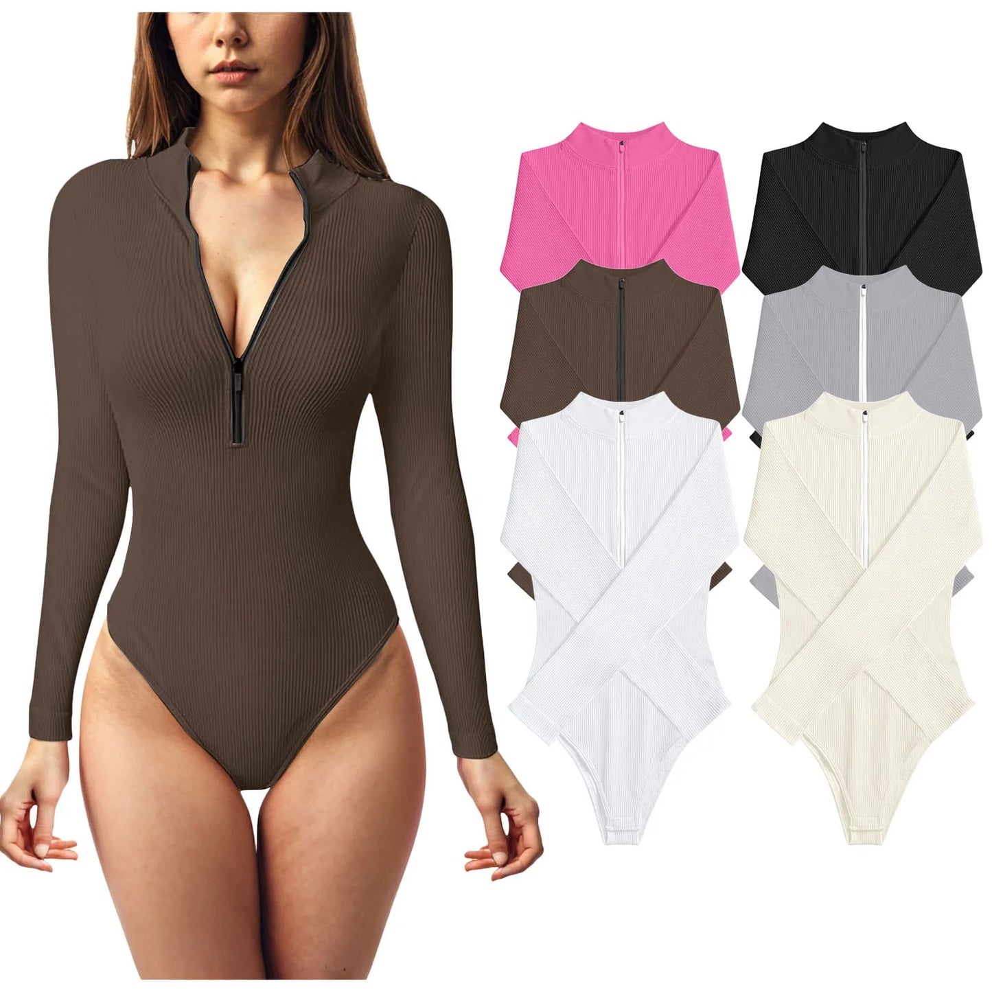 sexy zip bodysuit