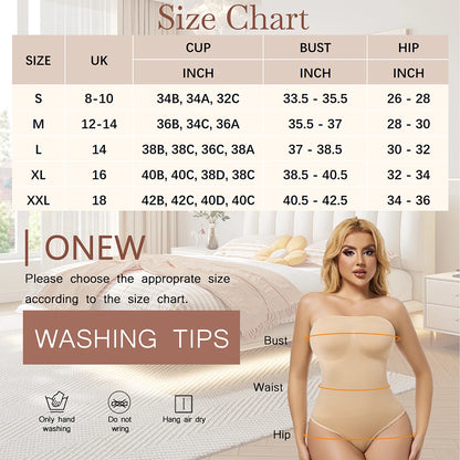 Sexy Strapless Thong Bodysuits